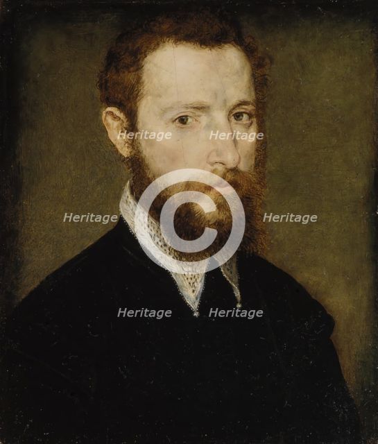 Portrait of a Man with a Pointed Collar. Creator: Attributed to Corneille de Lyon (Netherlandish, The Hague, active by 1533-died 1575 Lyons).