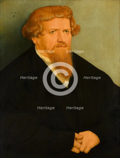 Portrait of a Man with a Red Beard, 1548. Creator: Lucas Cranach the Younger.
