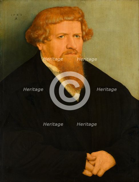 Portrait of a Man with a Red Beard, 1548. Creator: Lucas Cranach the Younger.