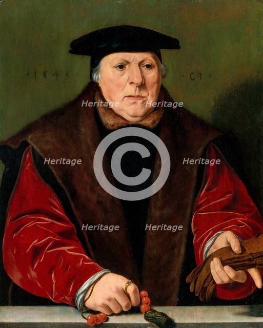 Portrait of a Man with a Rosary, 1545. Creator: Unknown.