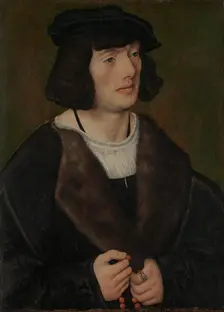 Portrait of a Man with a Rosary, ca. 1508. Creator: Lucas Cranach the Elder