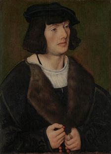 Portrait of a Man with a Rosary, ca. 1508. Creator: Lucas Cranach the Elder
