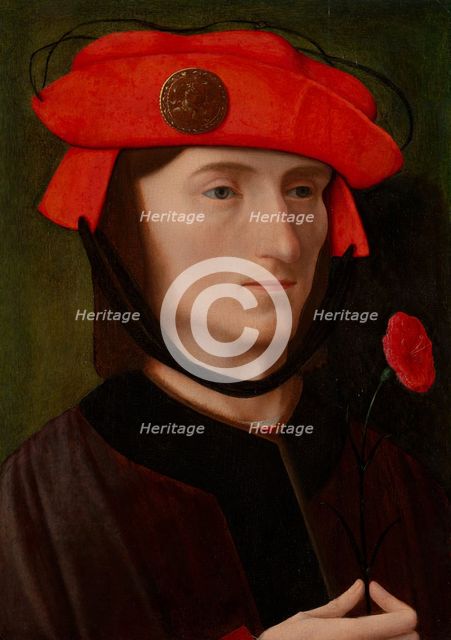 Portrait of a Man with a Samson Medal. Creator: Flemish painter.