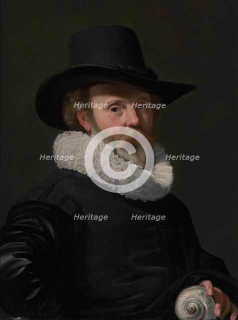 Portrait of a Man with a Shell, ca. 1625-26. Creator: Thomas de Keyser.