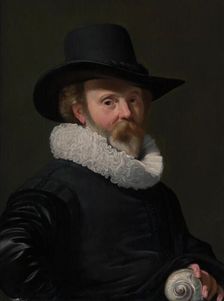 Portrait of a Man with a Shell, ca. 1625-26. Creator: Thomas de Keyser
