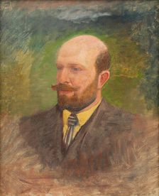 Portrait of a Man with a Tie, 1880-1900. Creator: Ladislav Mednyanszky