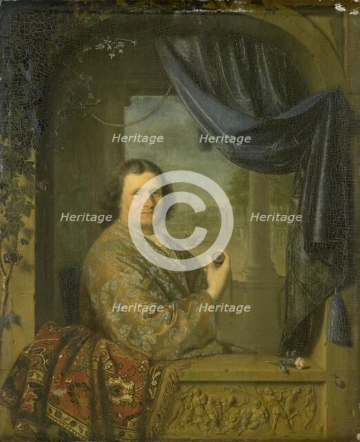 Portrait of a Man with a Watch, 1688. Creator: Pieter Cornelisz. van Slingeland.