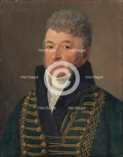 Portrait of a Man with a White Collar, around 1830-1840. Creator: Anton Einsle.