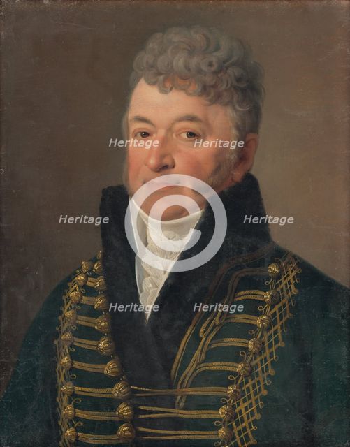 Portrait of a Man with a White Collar, around 1830-1840. Creator: Anton Einsle.