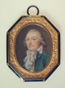 Portrait of a man, with an open collar, c1798. Creator: Ecole Francaise