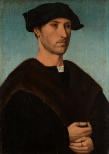 Portrait of a Man with Carnation, c1515. Creator: Dutch Master