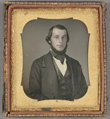 Portrait of a Man with Chin Beard, about 1850. Creator: Unknown