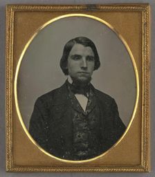 Portrait of a Man with Chin Whiskers, about 1850. Creator: Unknown