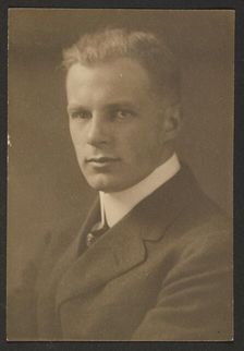 Portrait of a Man with Crew Cut, 1907-1943. Creator: Louis Fleckenstein