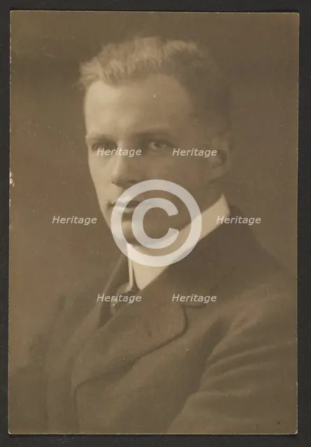 Portrait of a Man with Crew Cut, 1907-1943. Creator: Louis Fleckenstein.