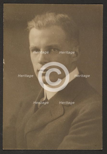 Portrait of a Man with Crew Cut, 1907-1943. Creator: Louis Fleckenstein.
