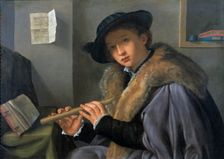 Portrait of a man with flute, c. 1525