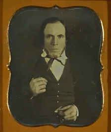 Portrait of a man with fringe beard, 1846-1856. Creator: Abraham Bogardus