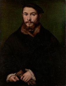 Portrait of a Man with Gloves, ca. 1535. Creator: Corneille de Lyon