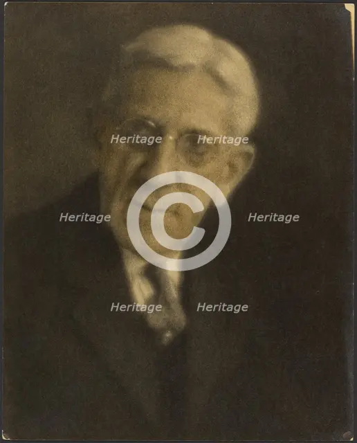 Portrait of a Man with Glasses, 1907-1943. Creator: Louis Fleckenstein.