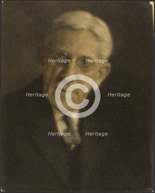 Portrait of a Man with Glasses, 1907-1943. Creator: Louis Fleckenstein.