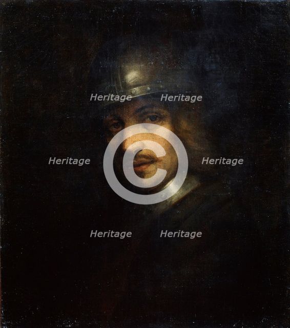 'Portrait of a Man with Helmet', 17th century. Artist: Ferdinand Bol