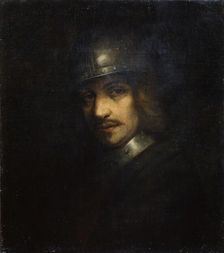 Portrait of a Man with Helmet 17th century. Artist: Ferdinand Bol