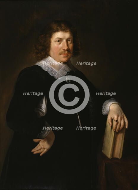 Portrait of a Man (with his Wife), 1647. Creator: Hendrick Bloemaert.