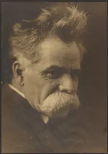 Portrait of a Man with Large Moustache, 1907-1943. Creator: Louis Fleckenstein