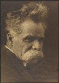 Portrait of a Man with Large Moustache, 1907-1943. Creator: Louis Fleckenstein