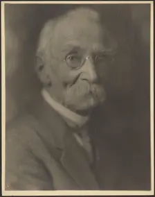 Portrait of a Man with Long Moustache, 1907-1943. Creator: Louis Fleckenstein