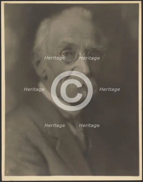 Portrait of a Man with Long Moustache, 1907-1943. Creator: Louis Fleckenstein.