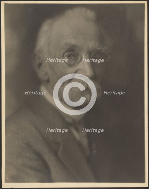 Portrait of a Man with Long Moustache, 1907-1943. Creator: Louis Fleckenstein.