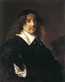 Portrait of a man with long hair and a mustache, 1653. Creator: Frans Hals