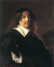 Portrait of a man with long hair and a mustache, 1653. Creator: Frans Hals