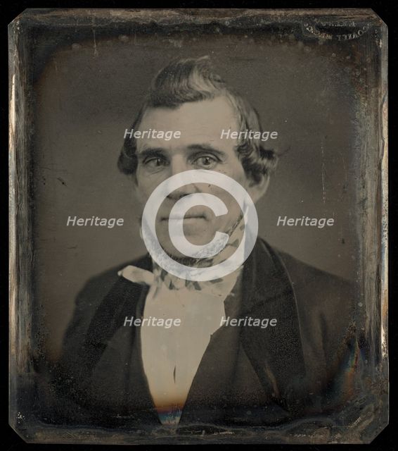 Portrait of a Man with Pompadour Hair Style, 1850-1854. Creator: Unknown.