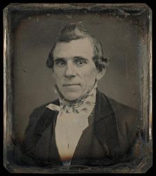 Portrait of a Man with Pompadour Hair Style, 1850-1854. Creator: Unknown