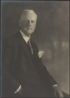 Portrait of a Man with Pocket Handkerchief, 1907-1943. Creator: Louis Fleckenstein