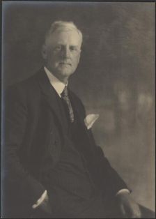 Portrait of a Man with Pocket Handkerchief, 1907-1943. Creator: Louis Fleckenstein