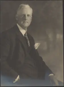 Portrait of a Man with Pocket Handkerchief, 1907-1943. Creator: Louis Fleckenstein