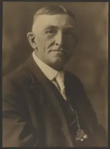 Portrait of a Man with Pocketwatch, 1907-1943. Creator: Louis Fleckenstein