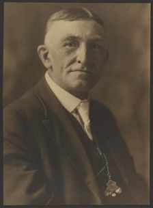 Portrait of a Man with Pocketwatch, 1907-1943. Creator: Louis Fleckenstein