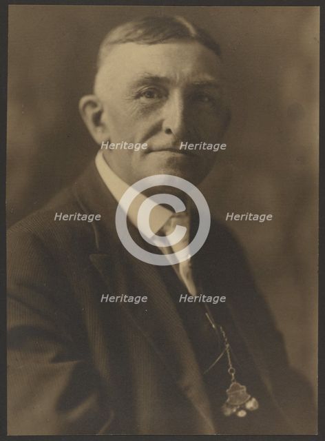 Portrait of a Man with Pocketwatch, 1907-1943. Creator: Louis Fleckenstein.
