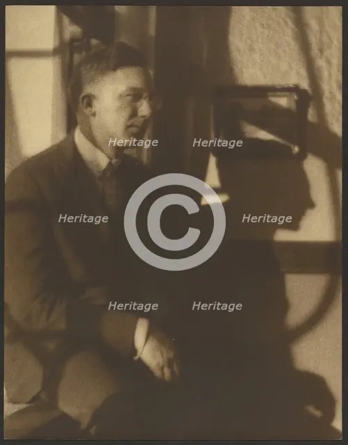 Portrait of a Man with Shadows, 1907-1943. Creator: Louis Fleckenstein.