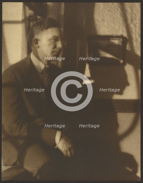 Portrait of a Man with Shadows, 1907-1943. Creator: Louis Fleckenstein.