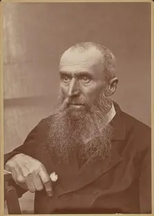 Portrait of a man with sideburns and a beard, 1880-1890. Creator: Paul Nadar
