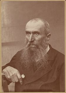 Portrait of a man with sideburns and a beard, 1880-1890. Creator: Paul Nadar