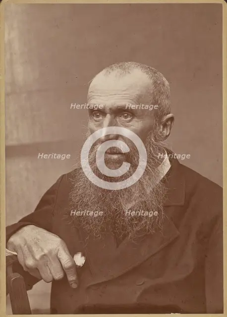 Portrait of a man with sideburns and a beard, 1880-1890. Creator: Paul Nadar.