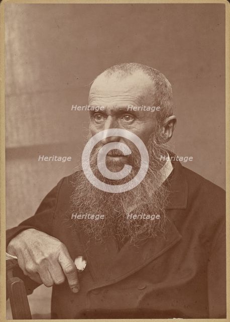 Portrait of a man with sideburns and a beard, 1880-1890. Creator: Paul Nadar.