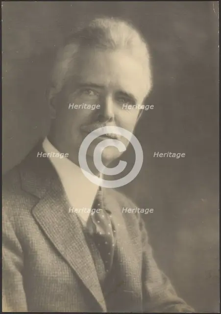 Portrait of a Man with Spotted Tie, 1907-1943. Creator: Louis Fleckenstein.